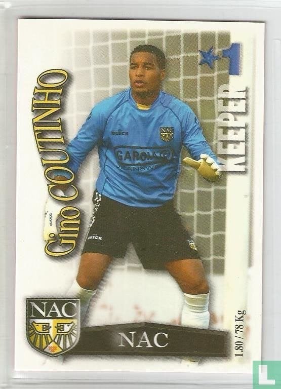 All Stars 2003 NAC - Gino Coutinho, Ophalen of Verzenden, Zo goed als nieuw, NAC Breda, Spelerskaart
