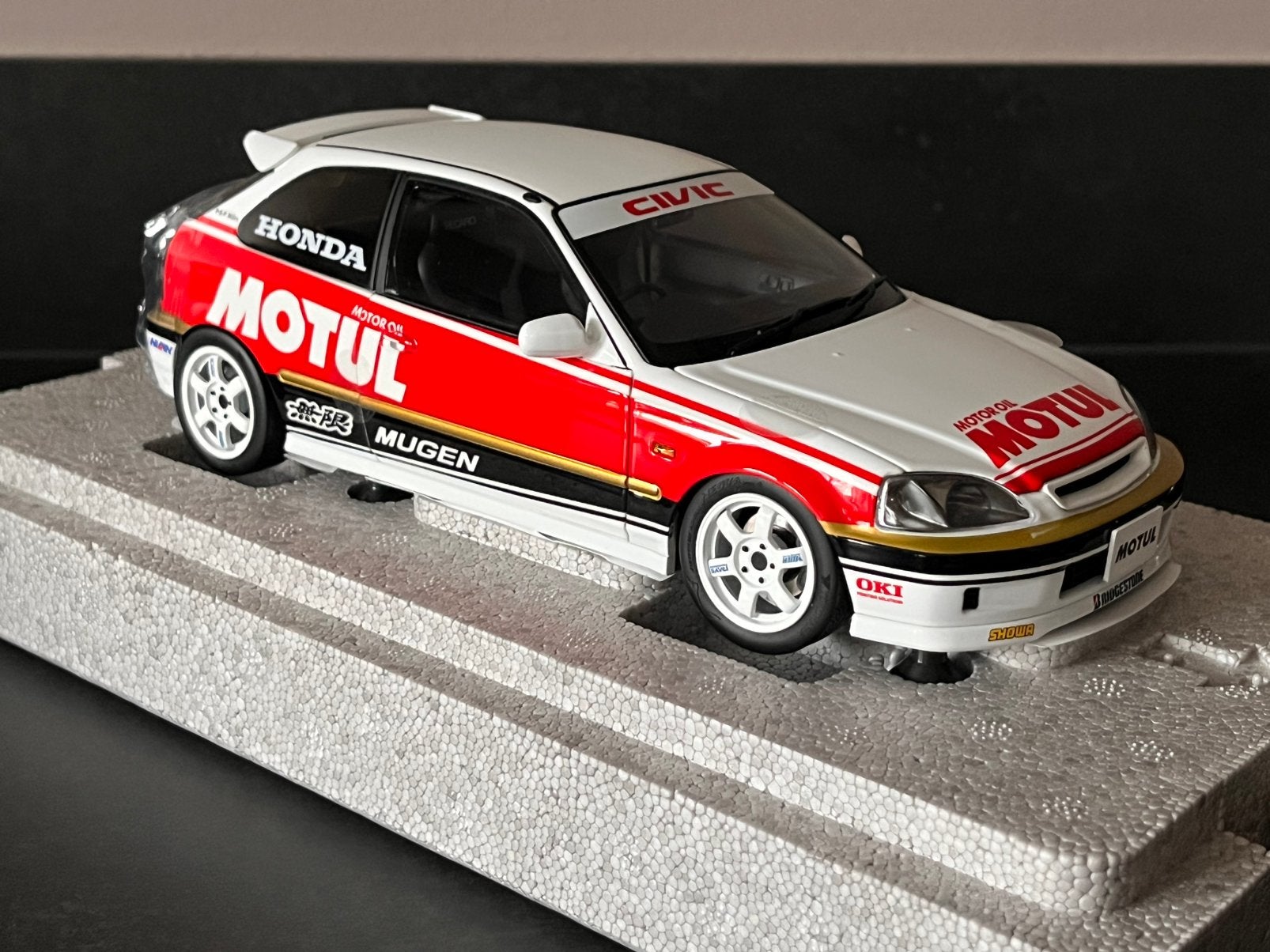Honda Civic Type R (EK9) 1:18 Motorhelix Motul Livery, Ophalen of Verzenden, Nieuw, Auto, Overige merken