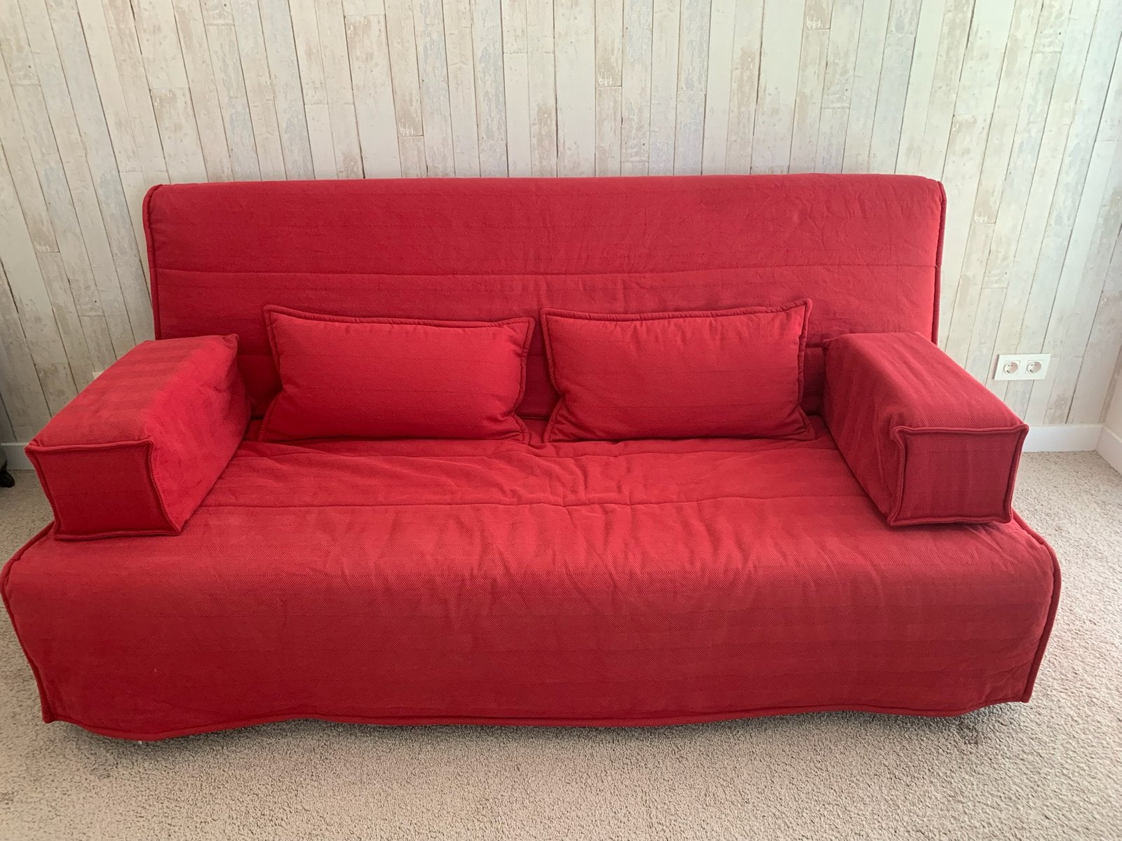 Ikea slaapbank, Huis en Inrichting, Ophalen, Gebruikt, Tweepersoons, 140 cm