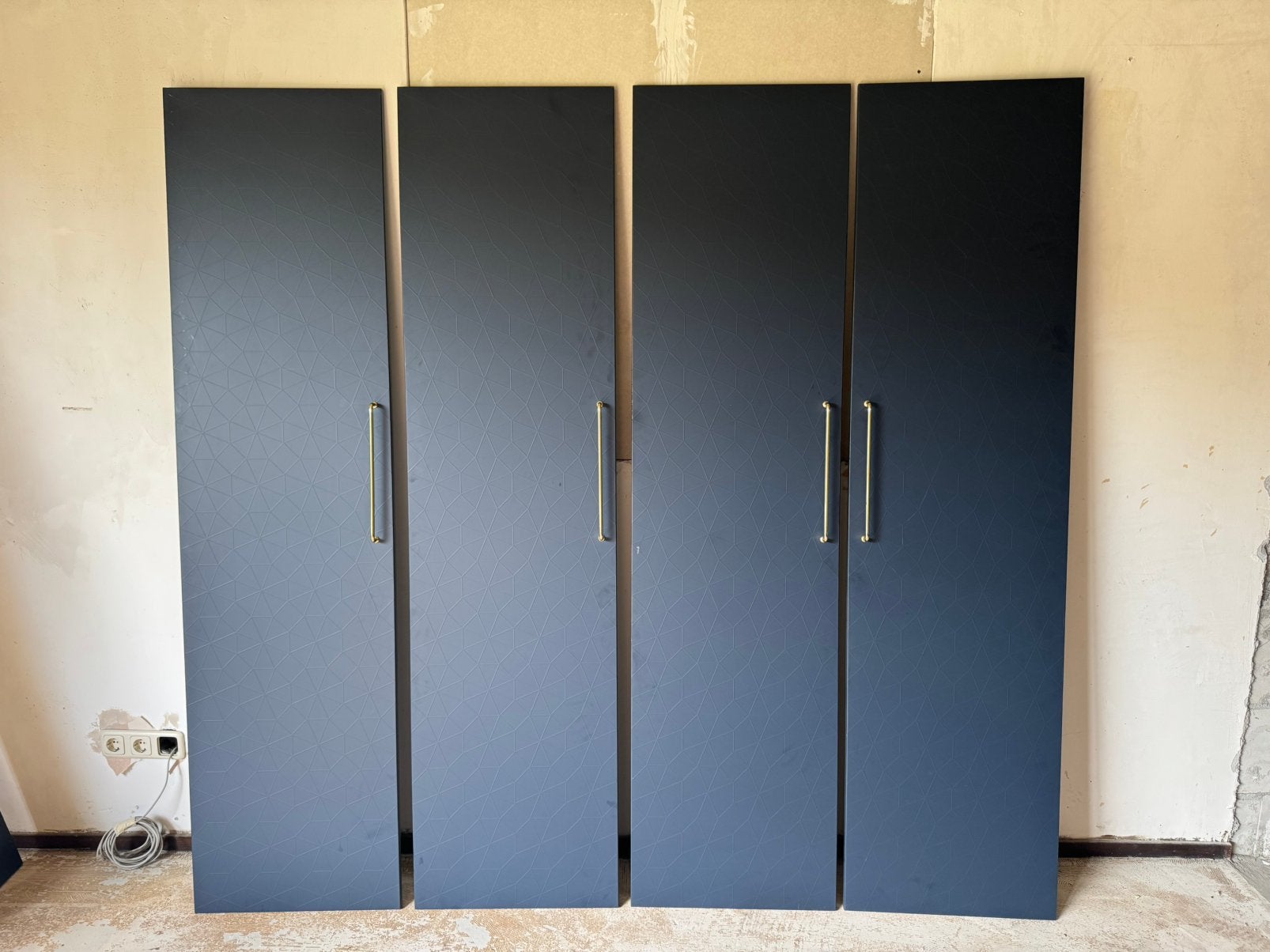 Ikea Pax deuren donkerblauw 50/100x201, Ophalen, 200 cm of meer, 50 tot 100 cm, Zo goed als nieuw