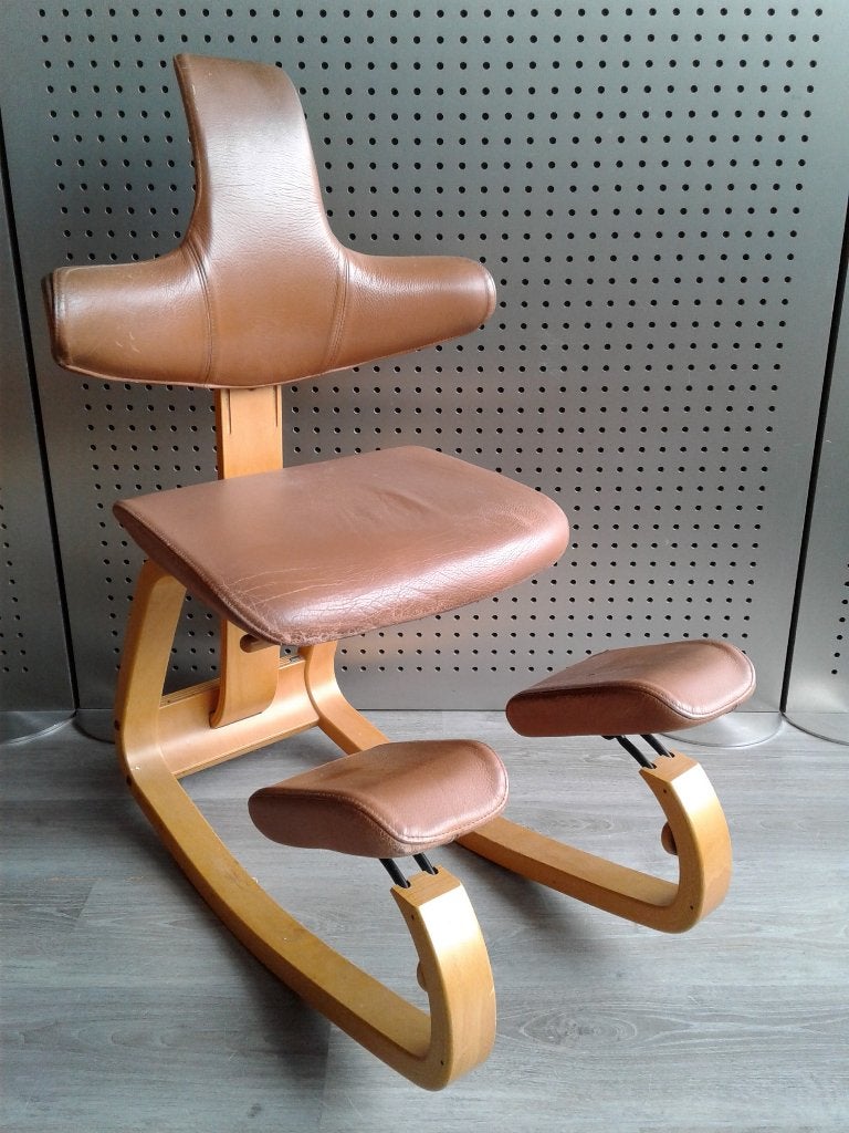 Stokke (Variér) Thatsit (Cognac Leder), Zeer Goed!, Gebruikt, Overige kleuren, Ophalen of Verzenden, Variér