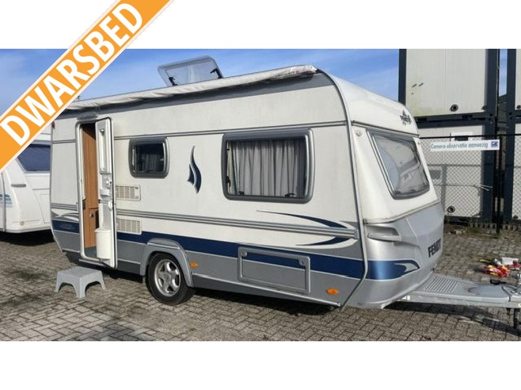 Fendt Topas 450 QB 2006; vastbed zit tent 2xluifel; topstaat, Caravans en Kamperen, Dwarsbed, Bedrijf, Treinzit, Tot en met 4