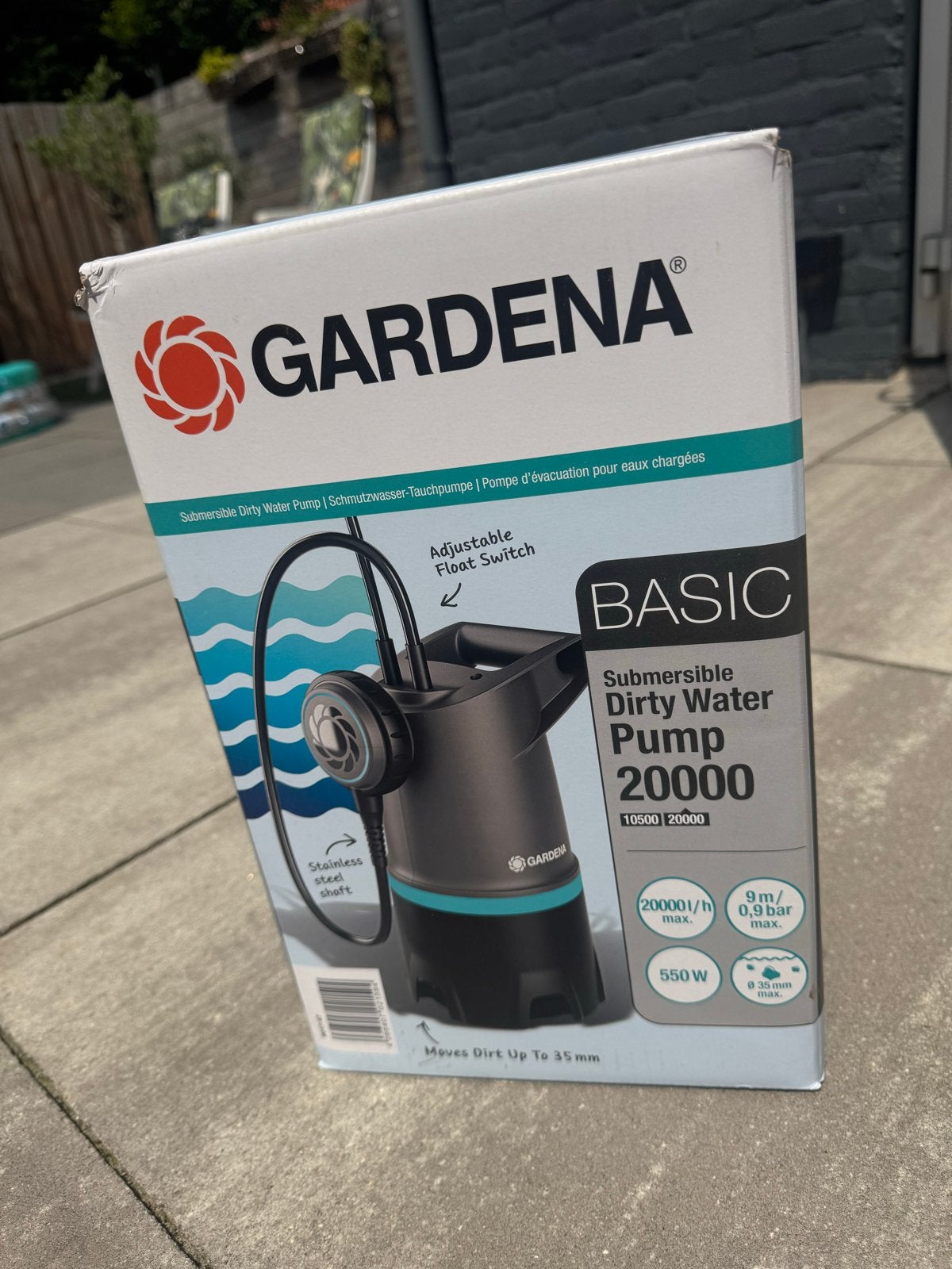 Gardena vuil water Dompelpomp, Tuin en Terras, Waterpompen, Ophalen of Verzenden, Zo goed als nieuw, Elektrisch, Dompelpomp