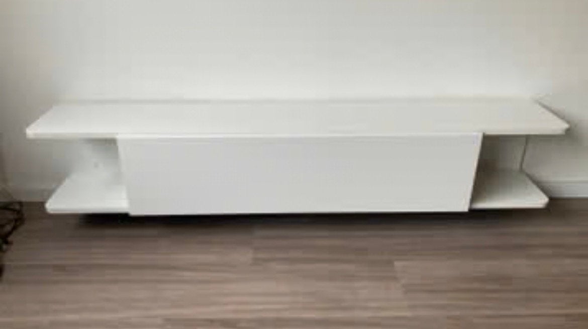 IKEA MOSTROP TV-meubel ophangsysteem met opbergvak tvmeubel, Huis en Inrichting, Kasten | Televisiemeubels, Ophalen, Kunststof