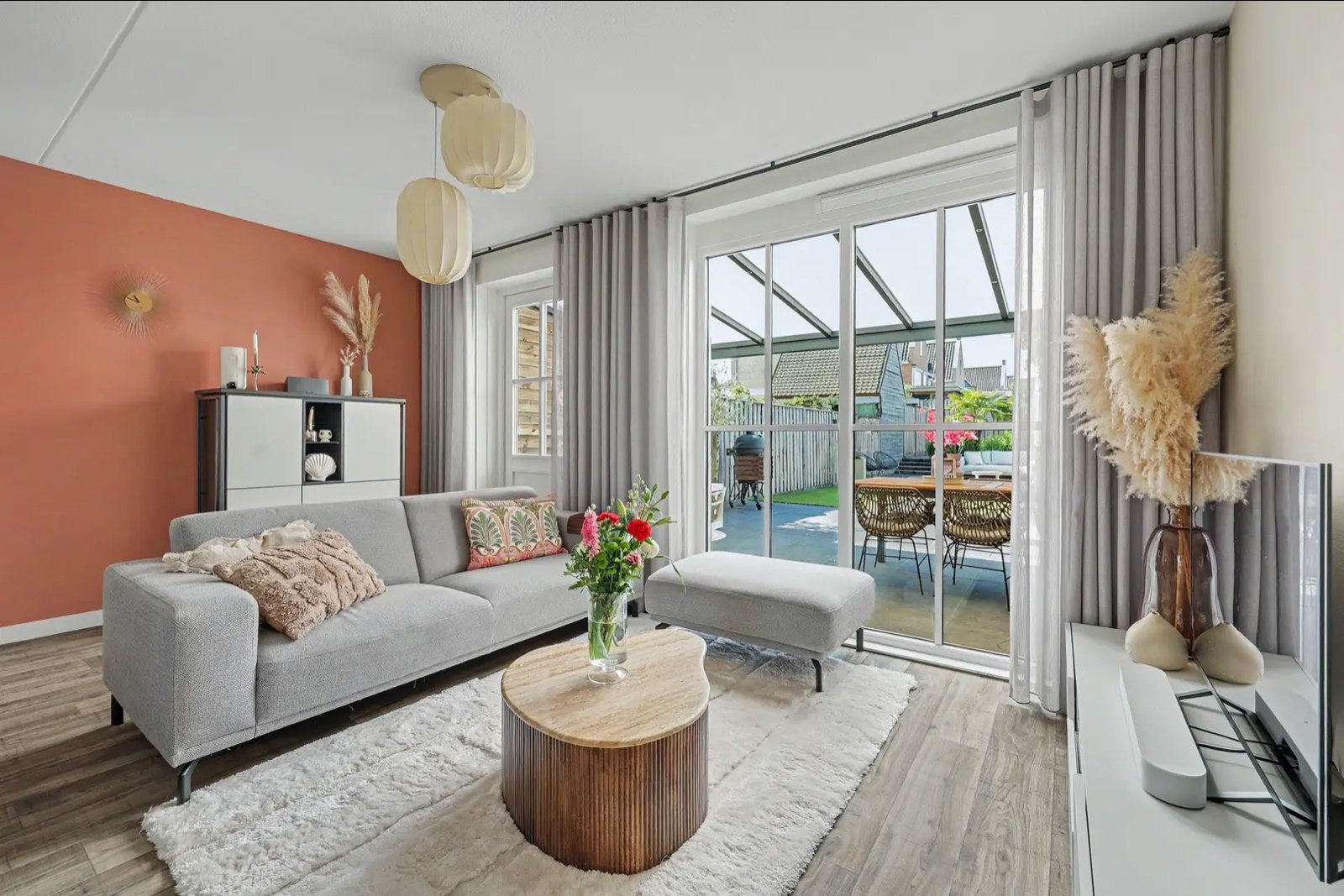 Montel bank met hocker (2020), Huis en Inrichting, Ophalen, Driepersoons, 75 tot 100 cm, Zo goed als nieuw