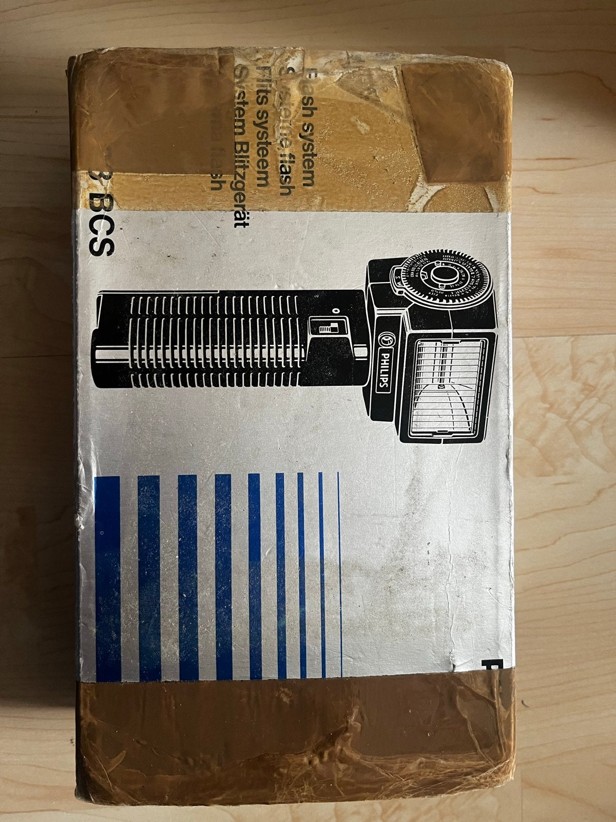 Vintage Philips 28 BCS flitser - Retro camera flash, Ophalen of Verzenden, Gebruikt, Overige merken