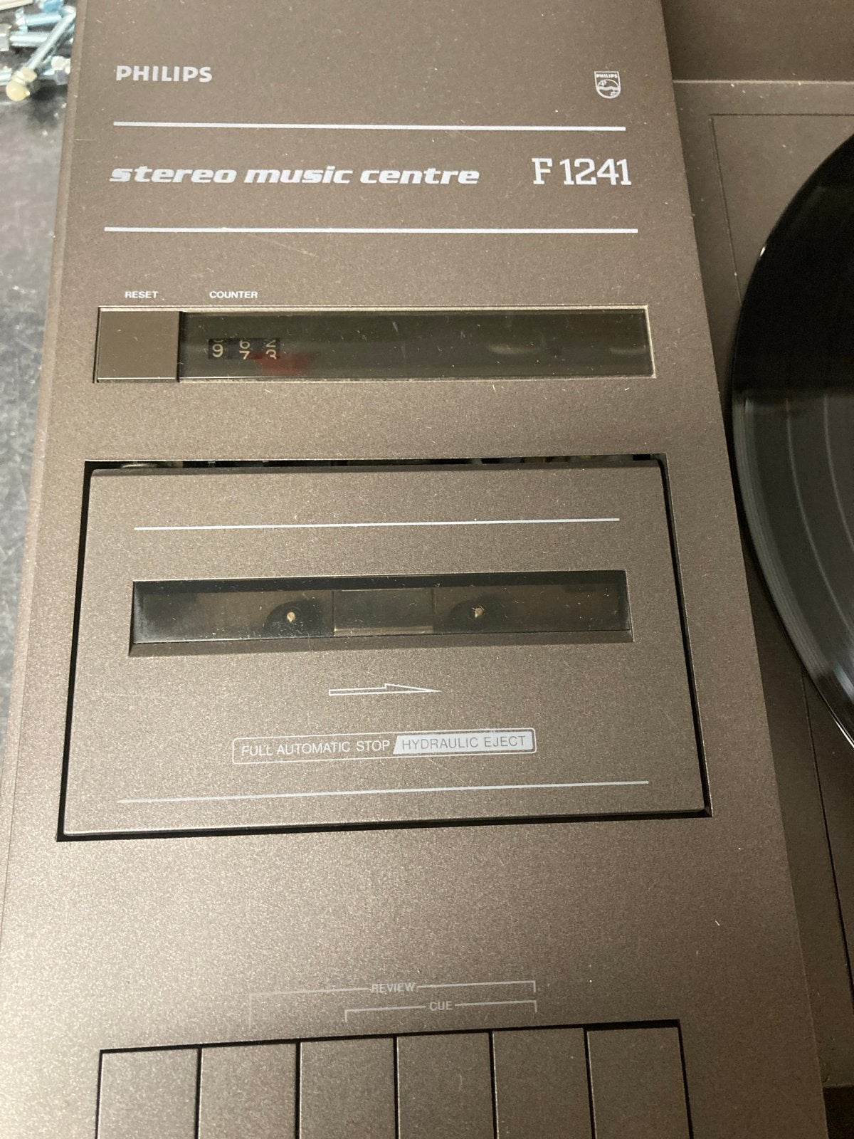 Philips Stereo Music Centre F1241 - Vintage Platenspeler, Philips, Gebruikt, Cassettedeck, Losse componenten