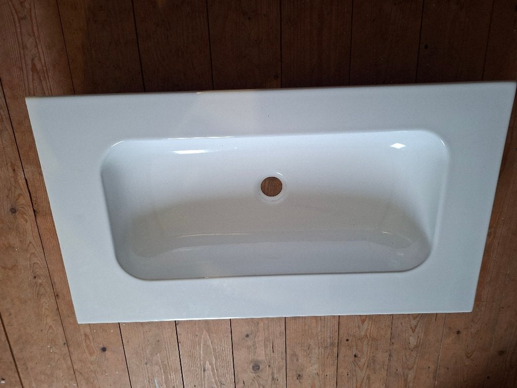 Wastafel porselein, Ophalen, Nieuw, Steen, Wastafel
