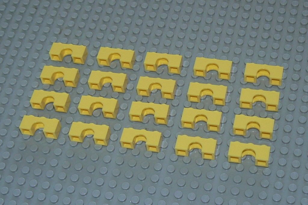 L686 Bogen 1x3 bright light yellow 20 st., Ophalen of Verzenden, Nieuw, Losse stenen, Lego