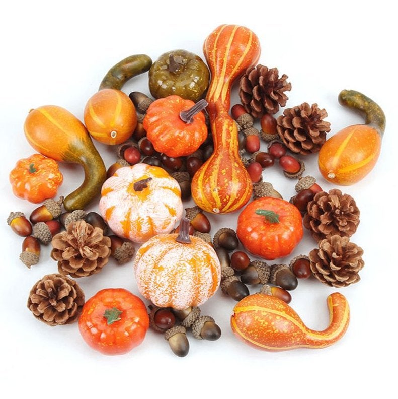 Kunst Pompoen Kalebas Nep Groente Fruit Halloween Herfst, Verzenden, Nieuw