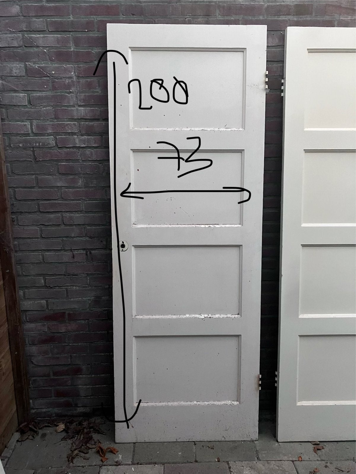 6 paneeldeuren goede staat, diverse afmetingen, 15 euro, Ophalen, Gebruikt, Minder dan 80 cm, Binnendeur