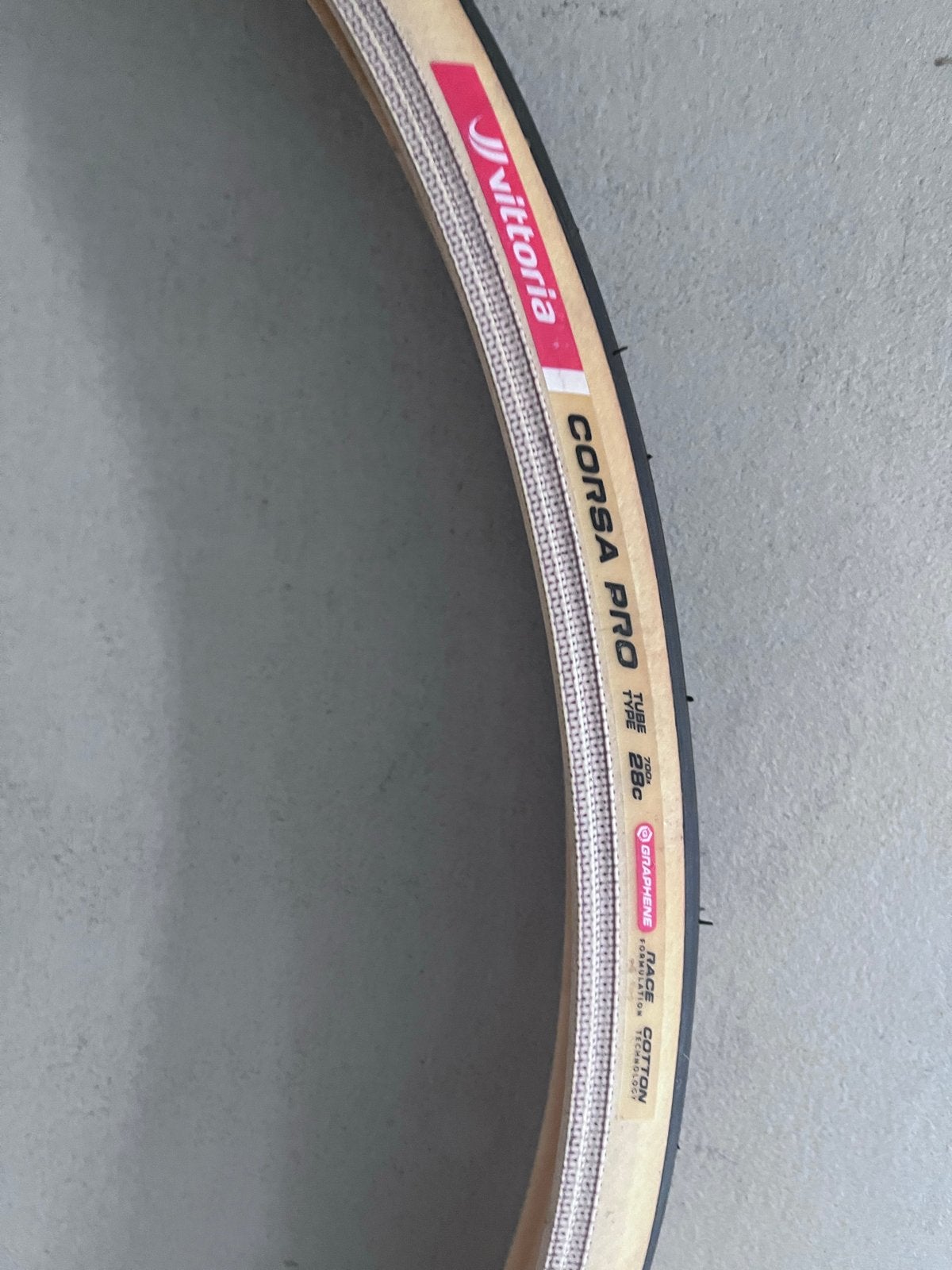 Vittoria Corsa Pro Race Cotton Tube Type 28c racefietsband, Band, Nieuw, Ophalen of Verzenden, Rubber