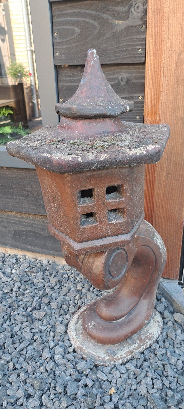 Japanse Pagode Tuinlamp van Steen, Ophalen, Gebruikt, Steen, Overige typen