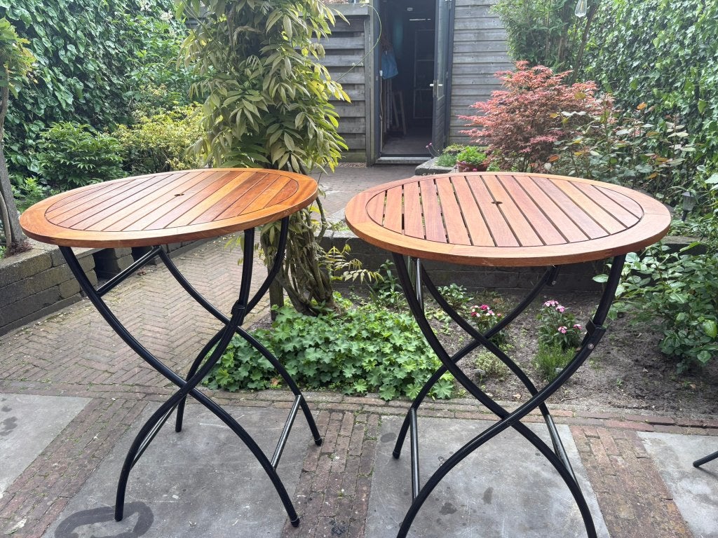 TE HUUR - 2x Statafel hout, Ophalen of Verzenden, Nieuw