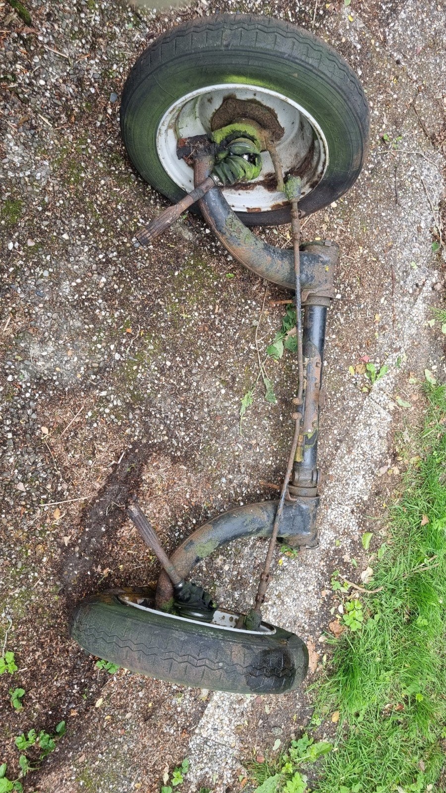 2cv vooras met wielen 1984 - Gebruikt, Ophalen, Gebruikt, Universele onderdelen