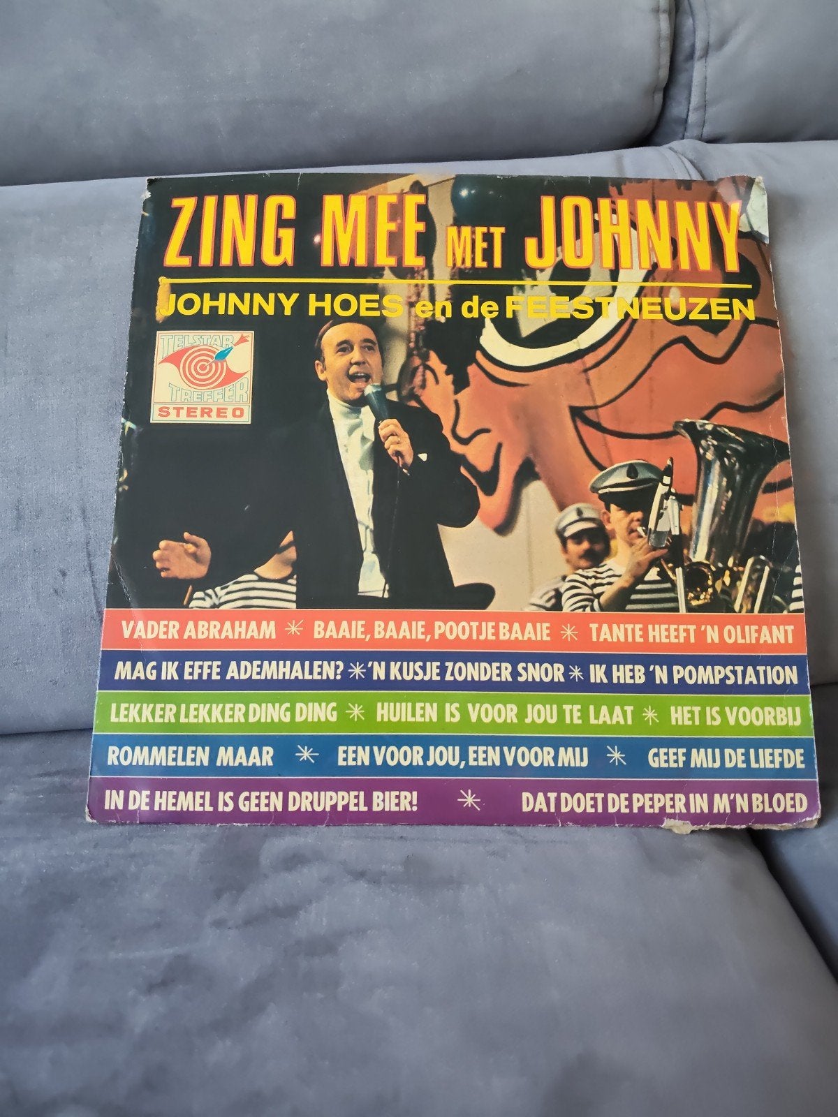 Zing Mee Met Johnny - Johnny Hoes en de Feestneuzen LP, Ophalen of Verzenden, Gebruikt, Feestmuziek, Album
