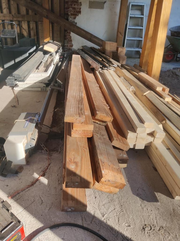 Douglas houten balken 140 x 45 diverse lengtes, Tuin en Terras, Palen, Balken en Planken, Ophalen, 250 cm of meer, Planken