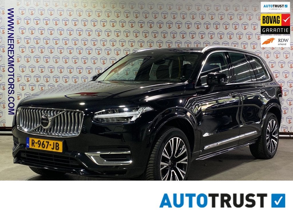 Volvo XC90 2.0 T8 Recharge AWD Ultimate Bright UITVERKOOP| P, Gebruikt, 4 cilinders, 7 stoelen, Zwart