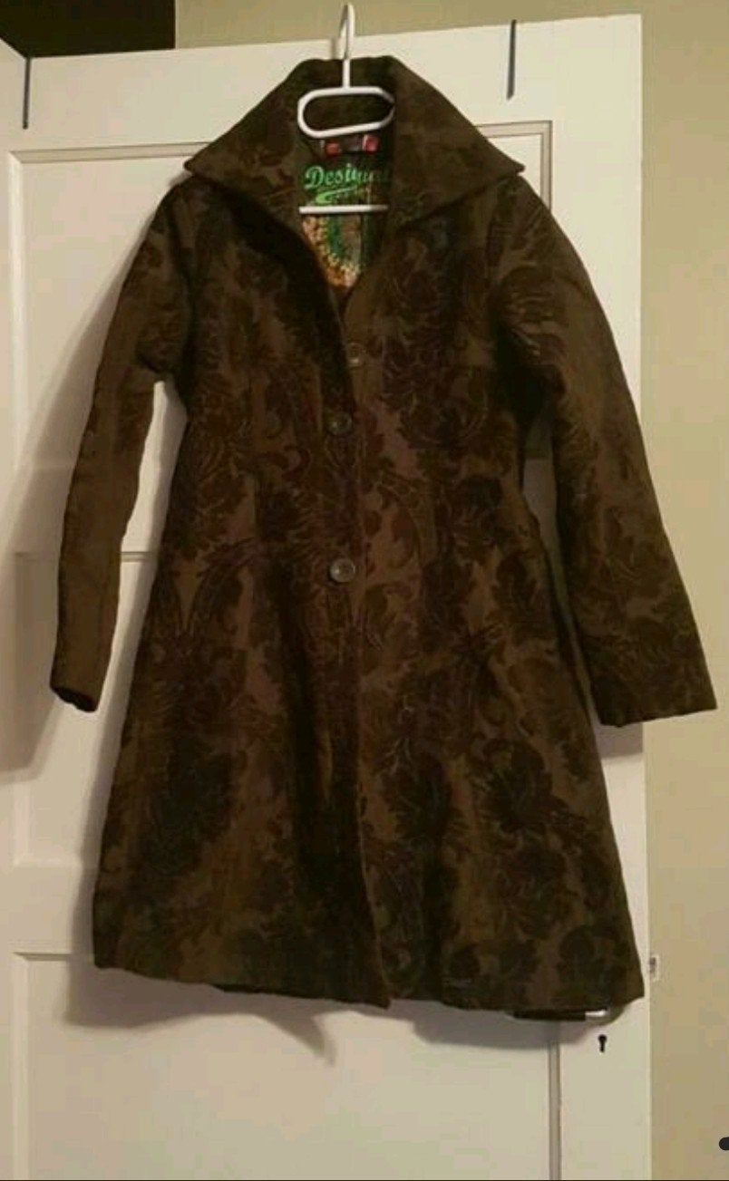 desigual tussen jas, Kleding | Dames, Maat 38/40 (M), Bruin, Ophalen of Verzenden, Zo goed als nieuw