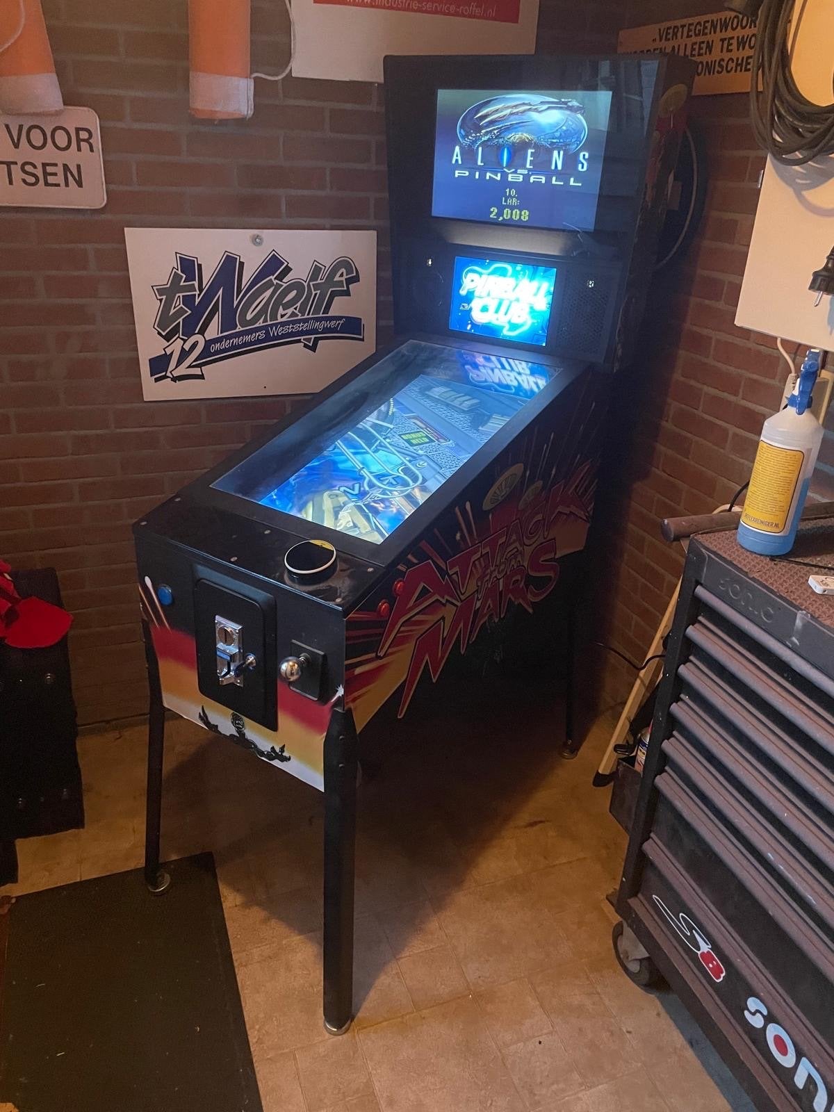 Virtuele Flipperkast met 66 spellen, Verzamelen, Ophalen, Zo goed als nieuw, Flipperkast