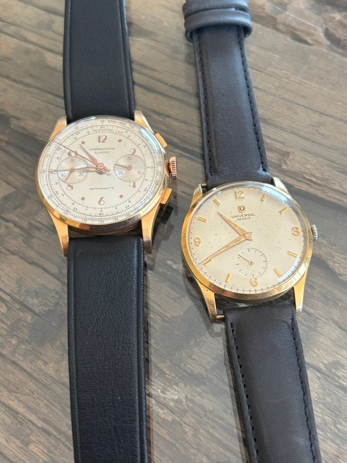 2 gouden vinted. Horloges., Ophalen of Verzenden, Zo goed als nieuw, Goud, Overige merken