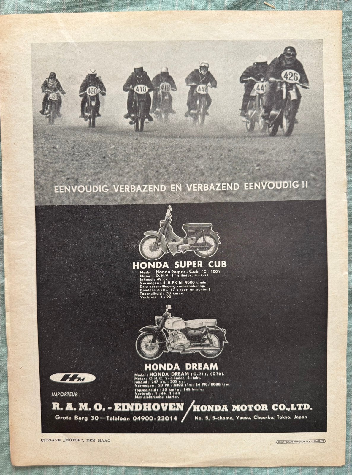 Adverrentie Hond Super Cub, Ophalen of Verzenden, Zo goed als nieuw, Motoren