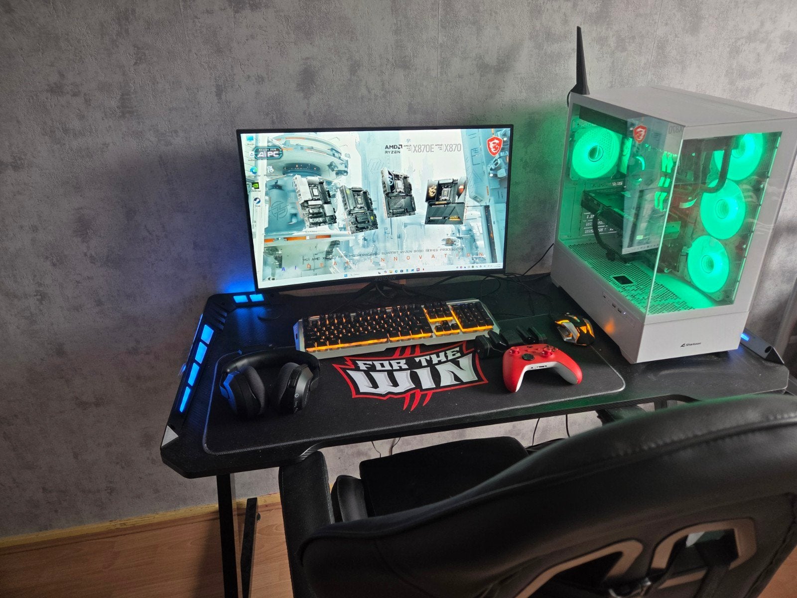 complete gaming setup, 32 GB, Zo goed als nieuw, AMD Ryzen 7, Gaming