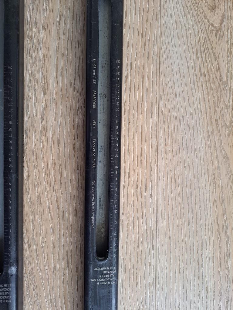 Thule SquareBar Evo 108cm dakdragers, Auto diversen, Dakdragers, Ophalen, Gebruikt