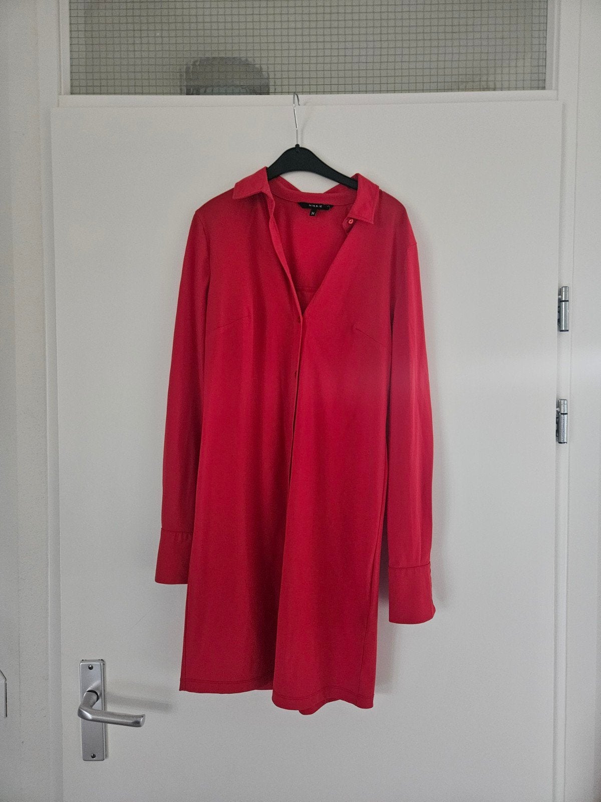 Nikkie Rood Jurkje Maat s, Ophalen of Verzenden, Zo goed als nieuw, Nikkie, Maat 36 (S)