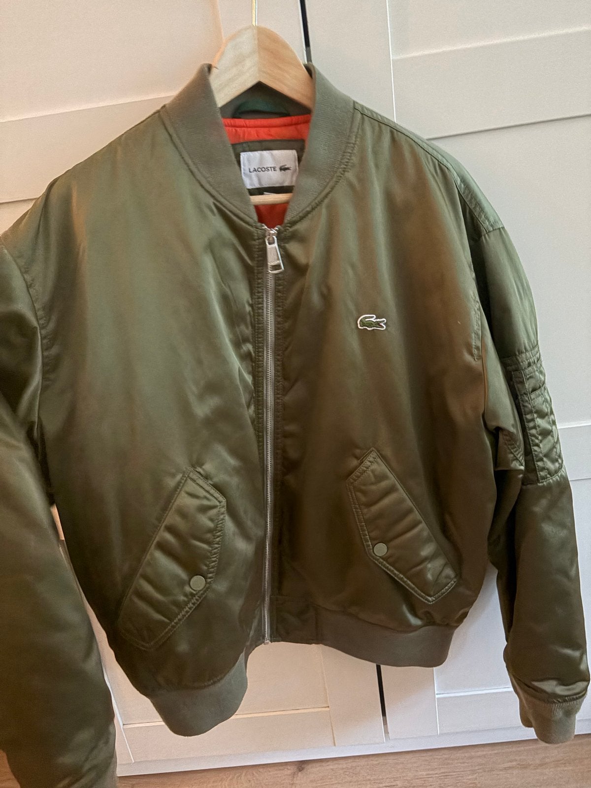 Lacoste Bomberjack - Zo goed als nieuw, Ophalen of Verzenden, Zo goed als nieuw, Maat 52/54 (L), Groen