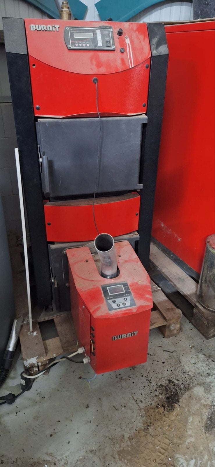 BurNit WBS-A 20 pelletketel met Pell 25 brander, Ophalen, Gebruikt, 800 watt of meer, Cv-ketel of Combi-ketel