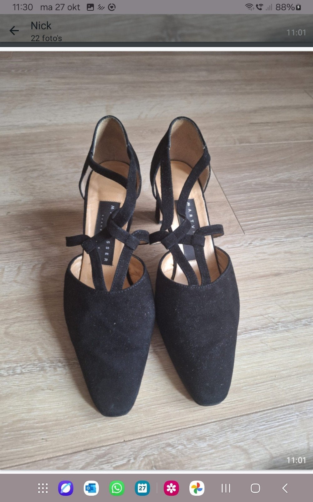 Klassieke pump Mart Visser  maat 38 zwart, Zwart, Zo goed als nieuw, Mart Visser, Verzenden