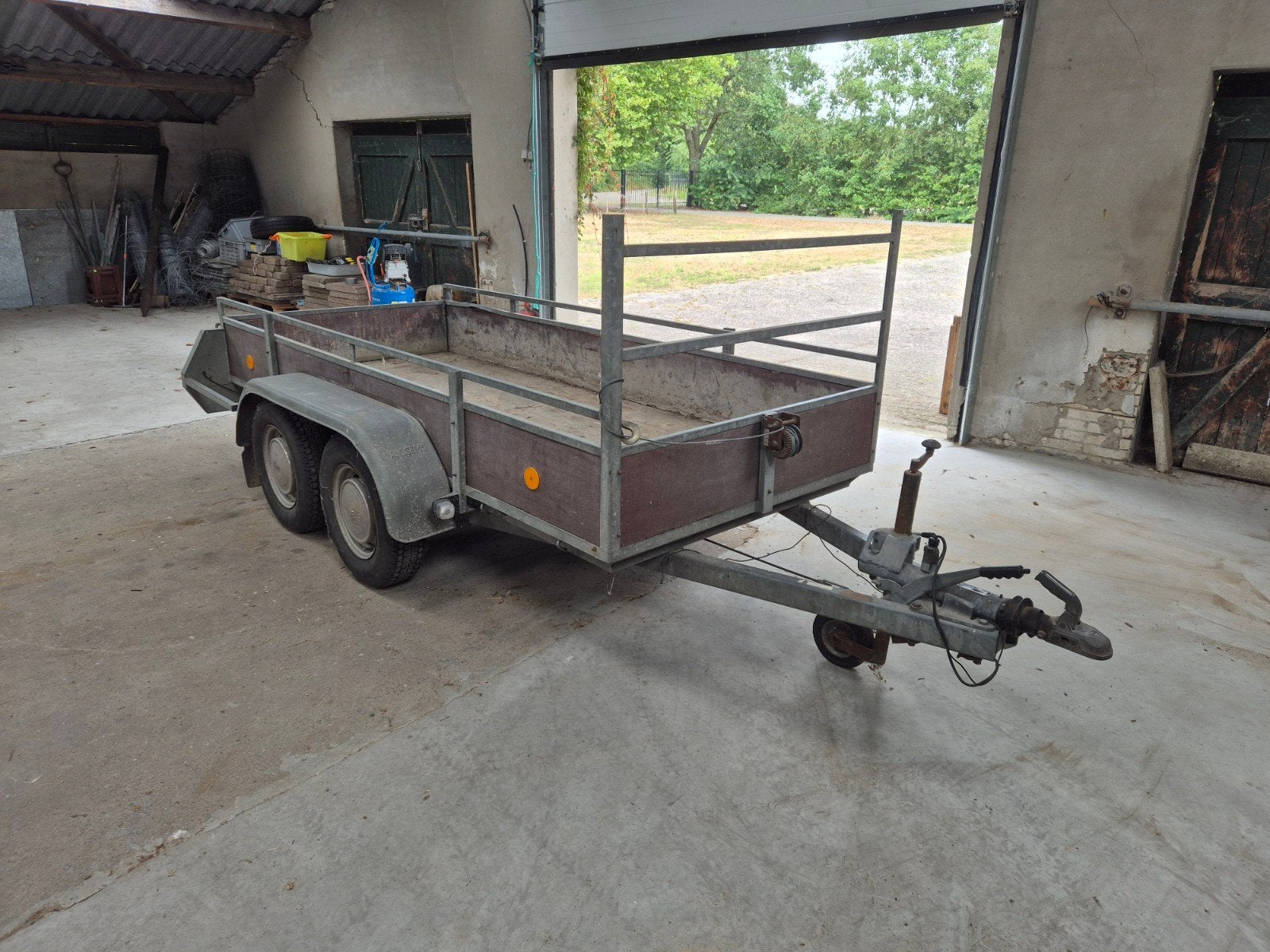 Anssems dubbelasser aanhanger, Auto diversen, Aanhangers en Bagagewagens, Ophalen of Verzenden