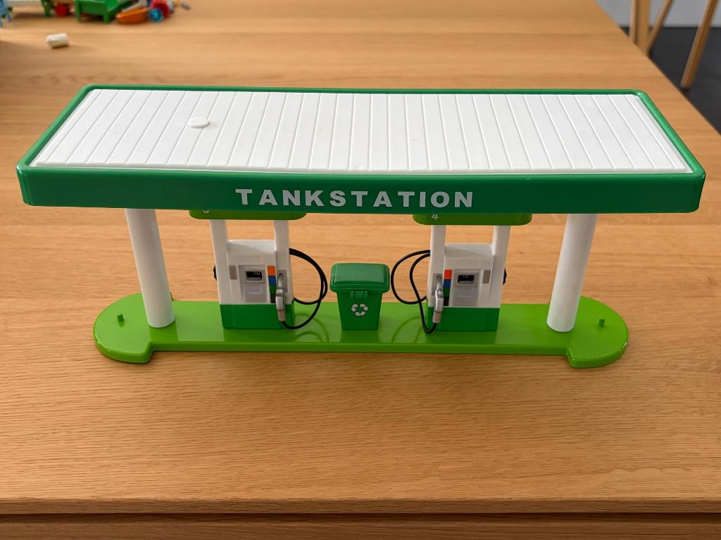 Speel-tankstation, Kinderen en Baby's, Speelgoed | Playmobil, Ophalen, Gebruikt, Complete set