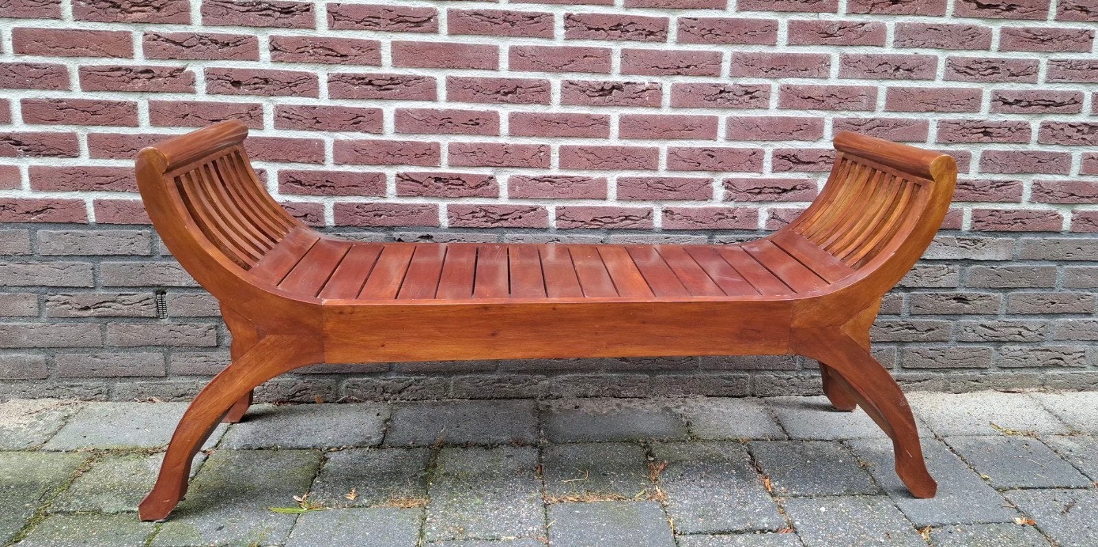 Bankje voor in huis, Ophalen, Minder dan 75 cm, Tweepersoons, Zo goed als nieuw