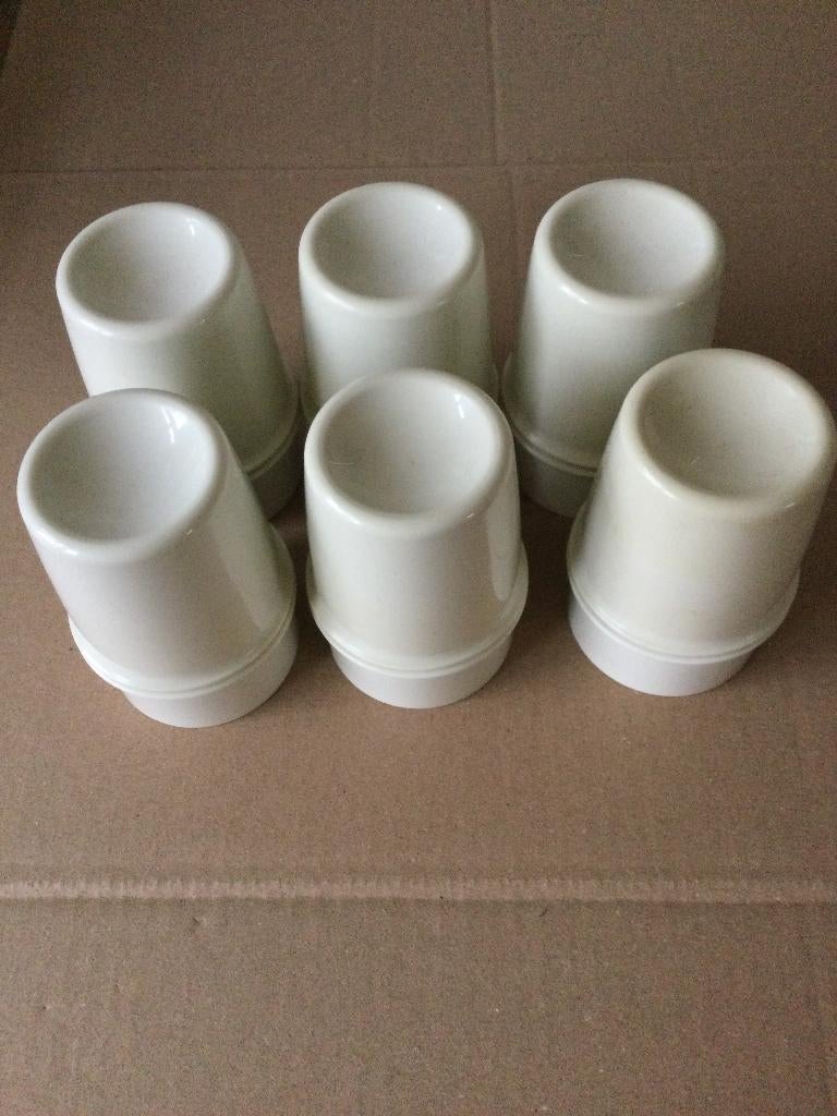 6 Tupperware eierdoppen, Huis en Inrichting, Keuken | Tupperware, Zo goed als nieuw, Overige typen, Crème, Ophalen of Verzenden
