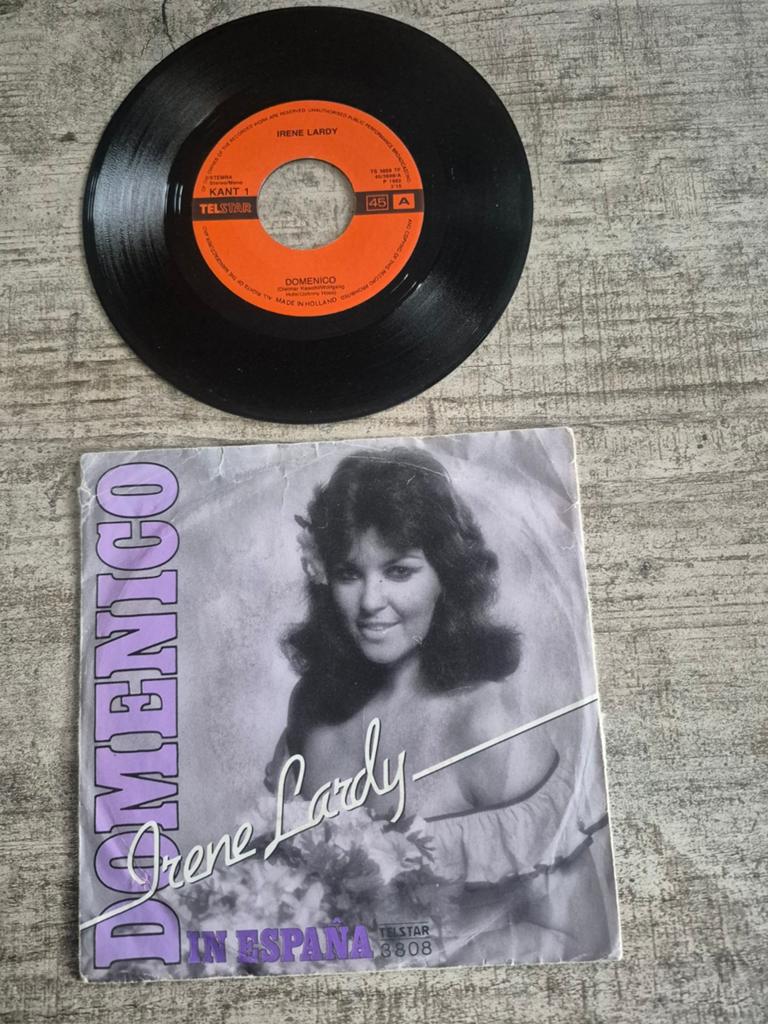 Irene lardy- domenico/ in espana, Ophalen of Verzenden, Zo goed als nieuw, Overige formaten, Levenslied of Smartlap