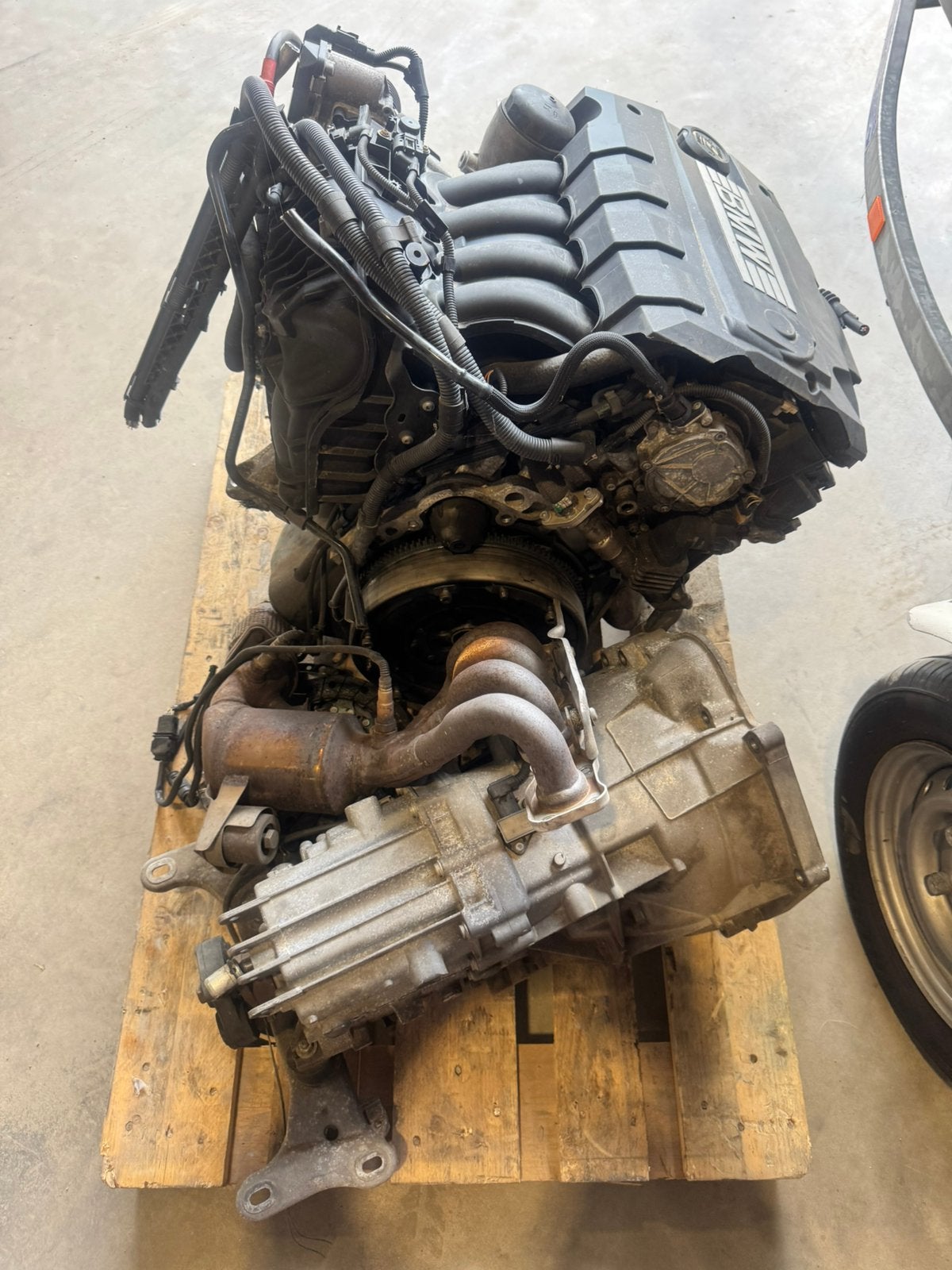 Bmw N43B16A motor+ versnellingsbak 179000km, Ophalen, BMW