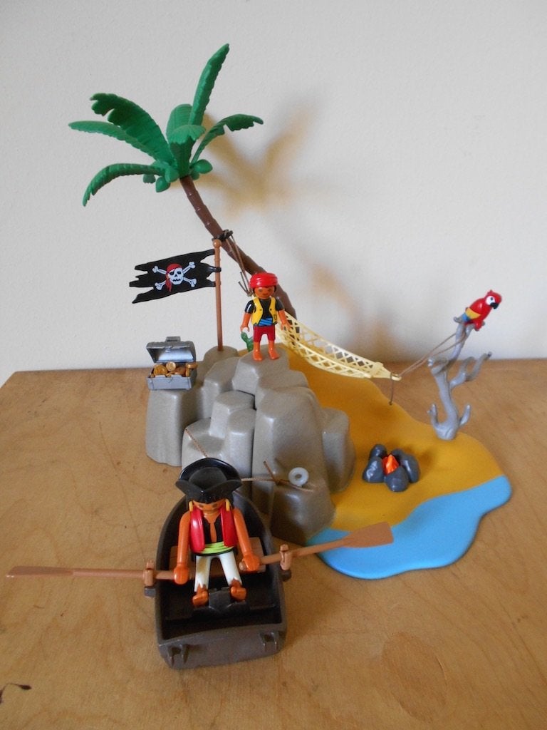 Playmobil 4139 pirateneiland, Kinderen en Baby's, Speelgoed | Playmobil, Ophalen of Verzenden, Gebruikt, Complete set, Figuren