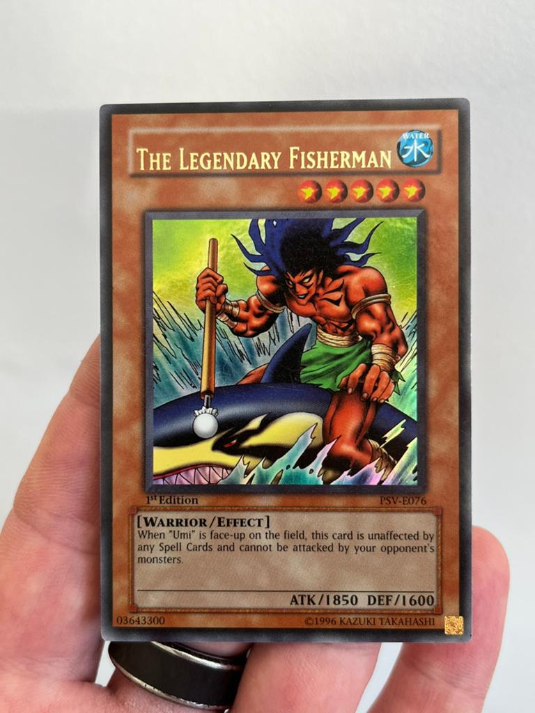 The legendary fisherman 1st edition! Name shift, Hobby en Vrije tijd, Verzamelkaartspellen | Yu-gi-Oh!, Ophalen, Zo goed als nieuw