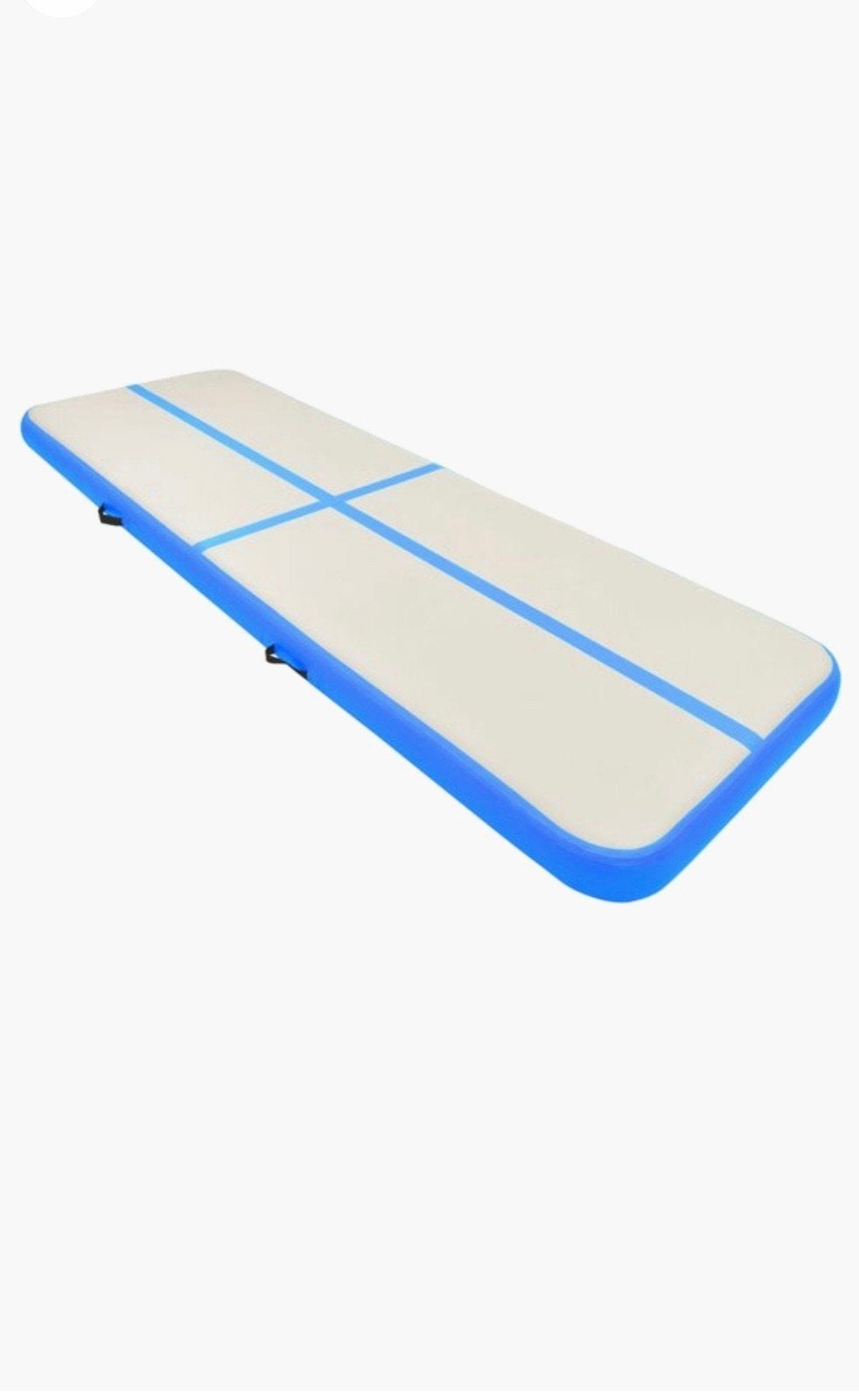 Airtrack Turnmat - Blauw/Wit - Zo goed als nieuw, Ophalen, Zo goed als nieuw, Blauw, Materiaal