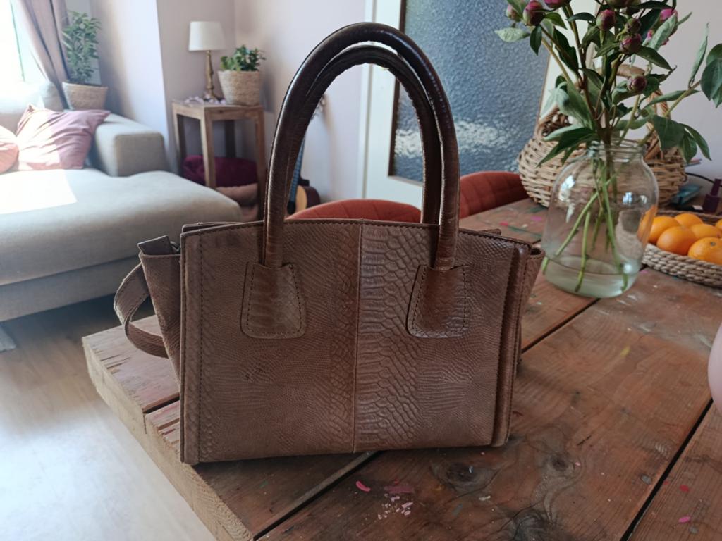 Leren Burkely handtas, Huis en Inrichting, Woonaccessoires | Krantenbakken en Lectuurbakken, Ophalen of Verzenden