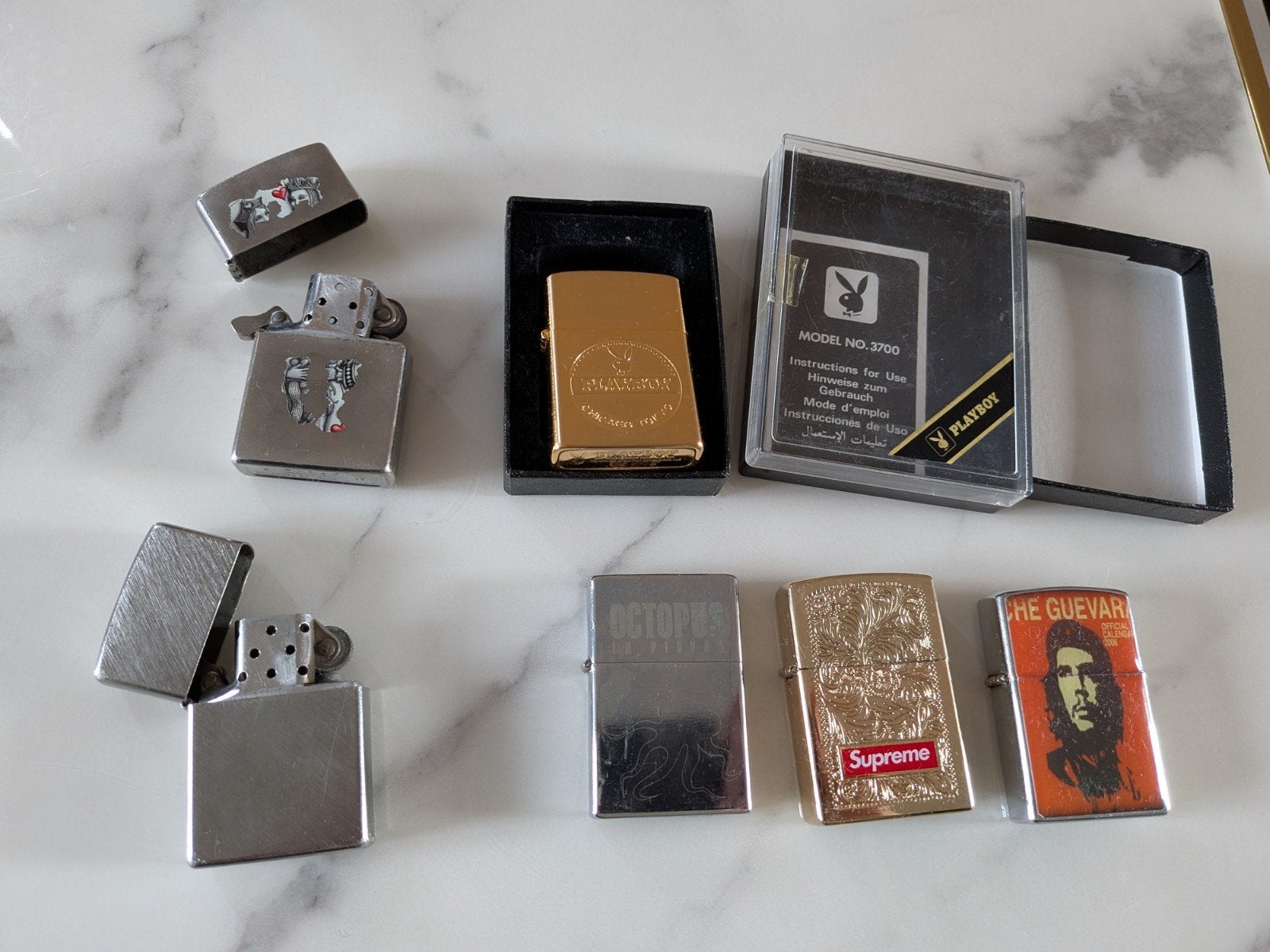Zippo's & imitatie Zippo, Verzamelen, Rookartikelen, Aanstekers en Luciferdoosjes, Ophalen of Verzenden, Aansteker