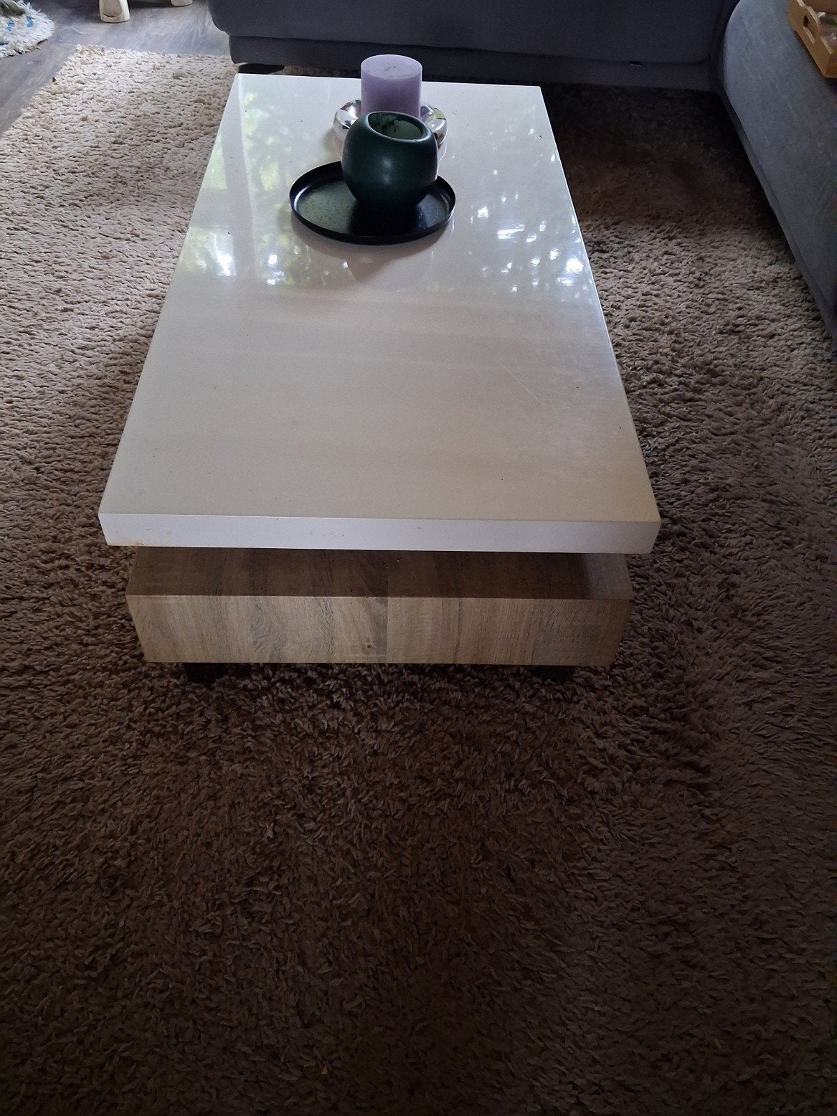 mooie salontafel 118x58x35, Ophalen, 100 tot 150 cm, 50 tot 100 cm, Zo goed als nieuw