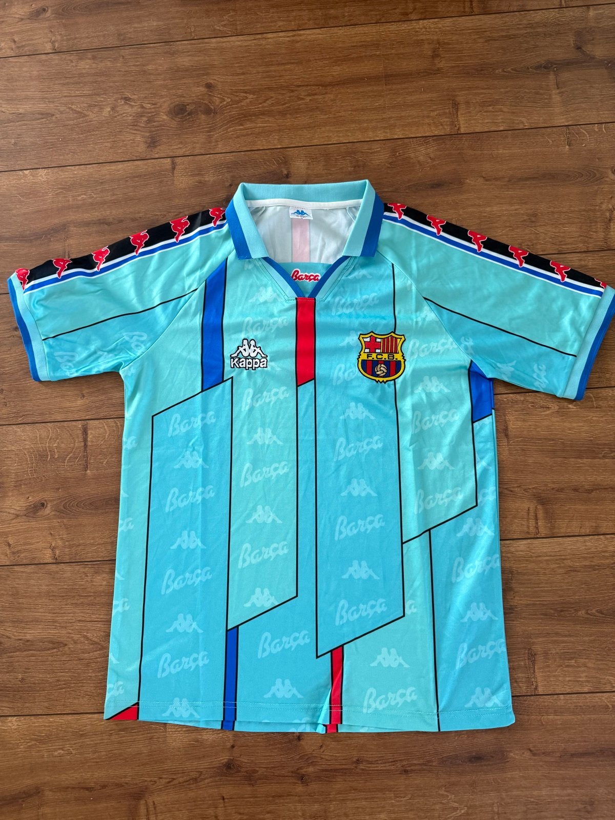 Vintage fc barcelona shirt maat M kappa