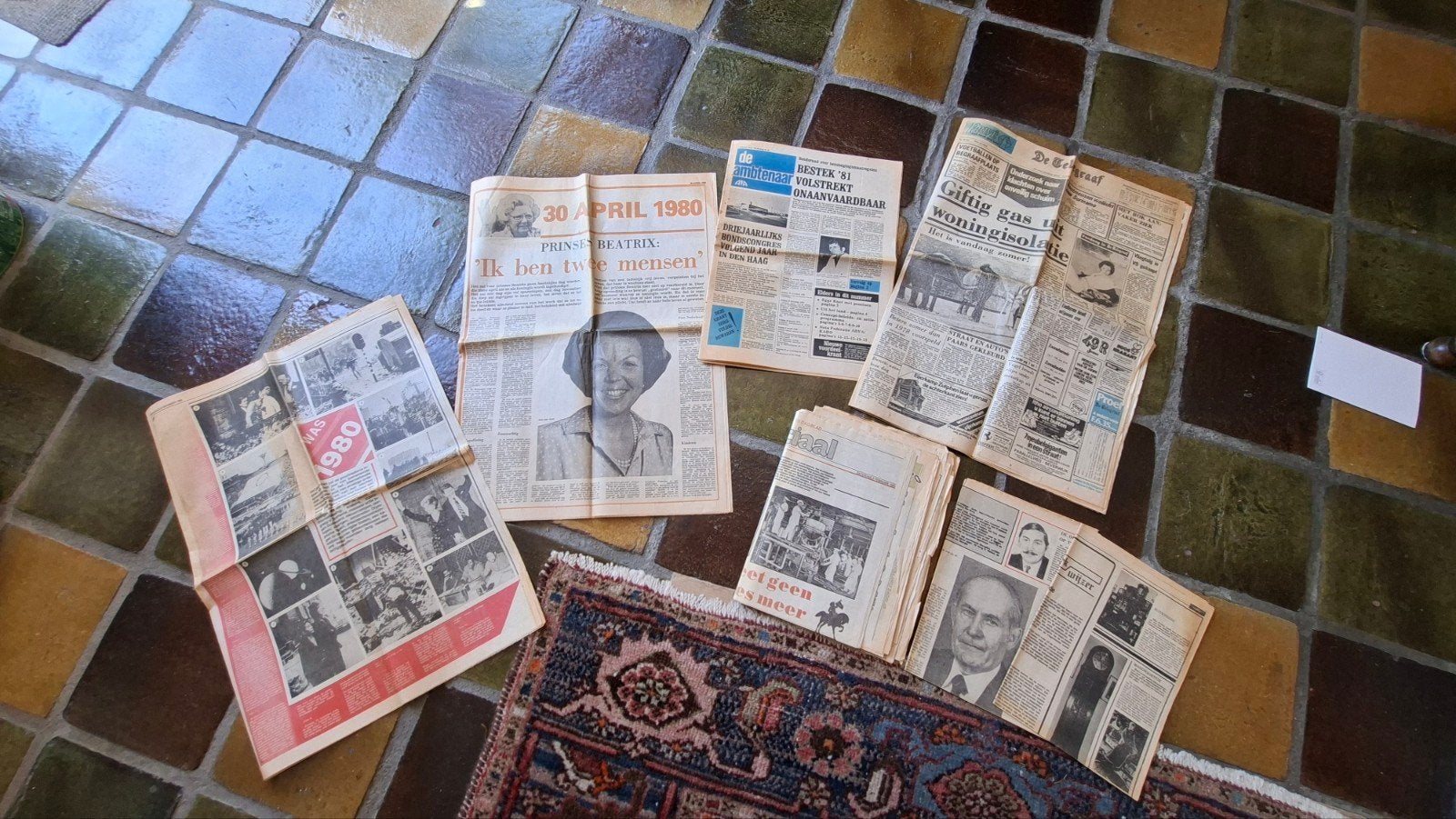 Oude kranten: oa Telegraaf, Noord-Hollands Dagblad Gratis, Verzamelen, Ophalen of Verzenden, 1960 tot 1980, Nederland, Krant