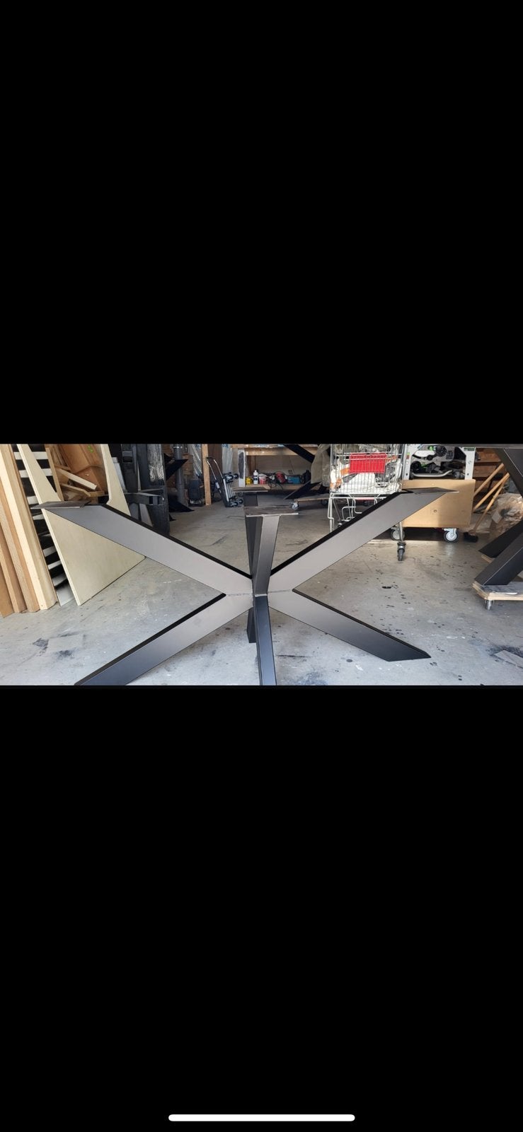 Nieuw stalen matrix tafelonderstel!, Ophalen, 100 tot 150 cm, Nieuw, 50 tot 100 cm