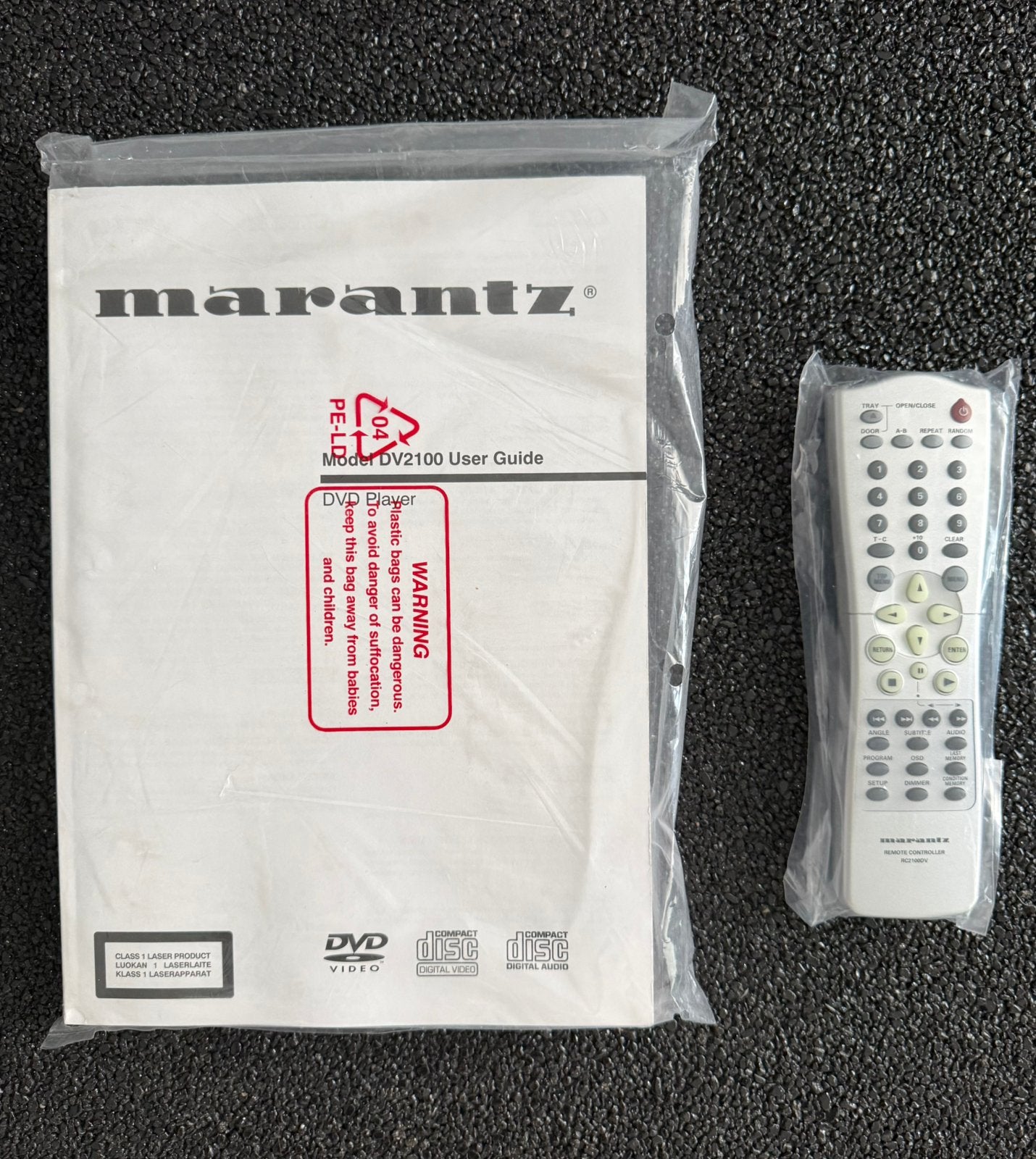 Marantz Handleiding + Afstandsbediening RC2100DV DV2100, Ophalen, Nieuw, Origineel, Dvd