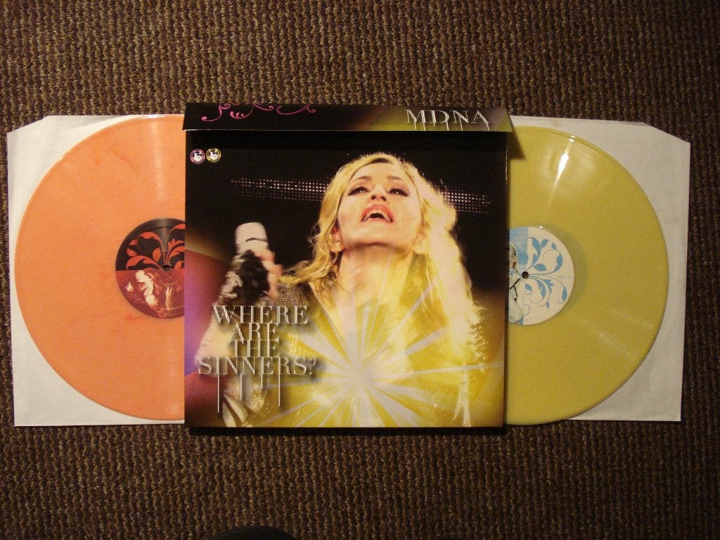 Madonna Vinyl 2LP: ‘Where are the sinners?’ Live in Milaan, LP, Ophalen of Verzenden, Zo goed als nieuw, 12 inch