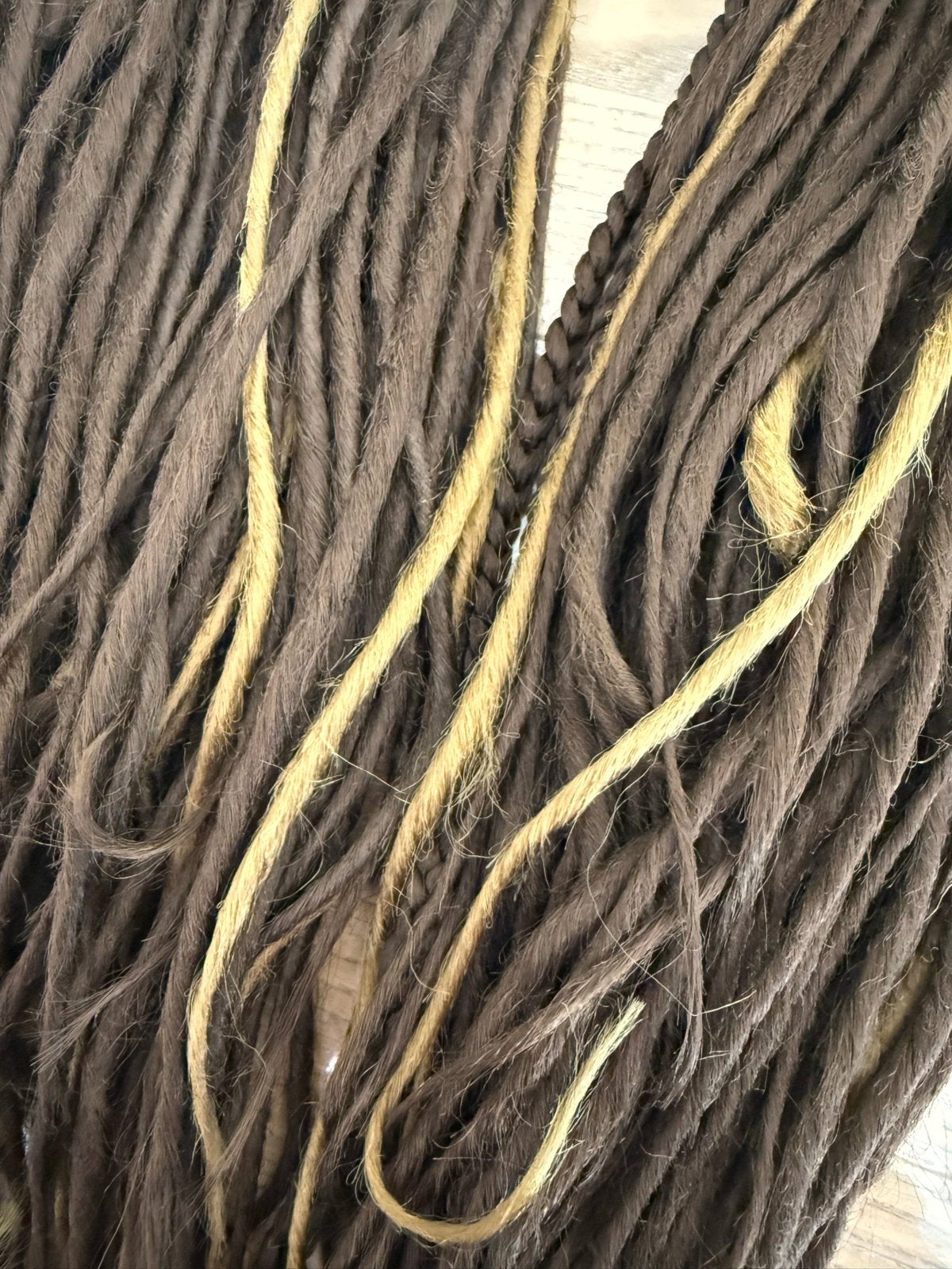 Dreads: 68 nieuwe double dreads en 23 gebruikte enkele dread, Ophalen of Verzenden, Nieuw, Pruik of Haarverlenging